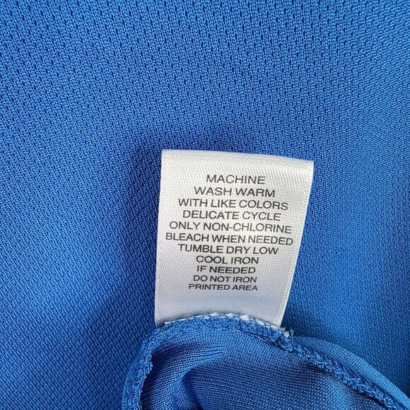 Mens Roundtree & Yorke Performance Blue Golf Polo Shirt Short Sleeve Size 2XB - Picture 7 of 8